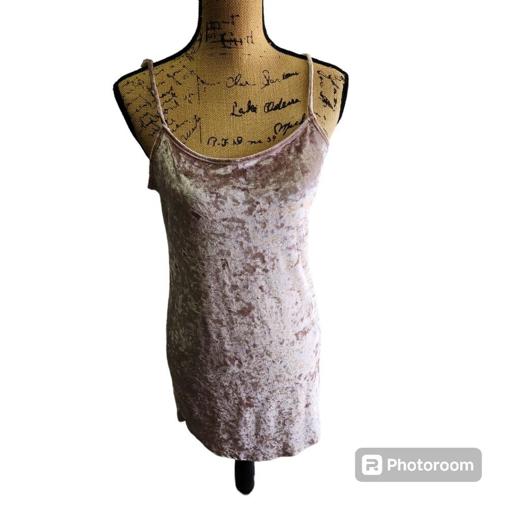 Vibe Sportswear‎ Mini Dress Womens SZ Large Crushed Velvet Y2K Party Going Out